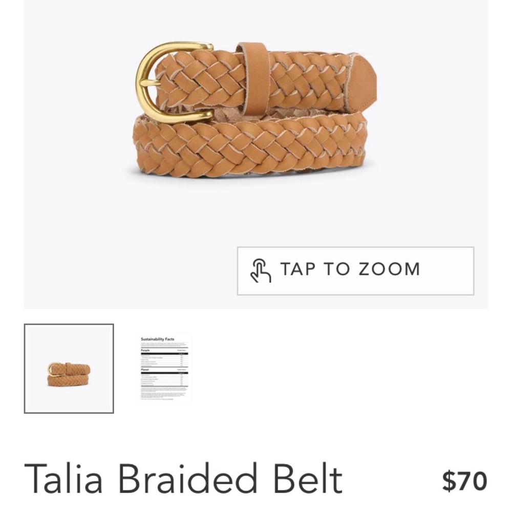 NWOT Nisolo Talia belt size S